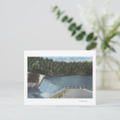 コロラド州デンバー – Dam at Evergreen Lake View ポストカード (スタンド正面)