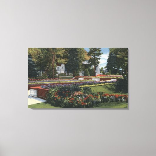 コロラド州デンバー – View of Elitch キャンバスプリント (正面)