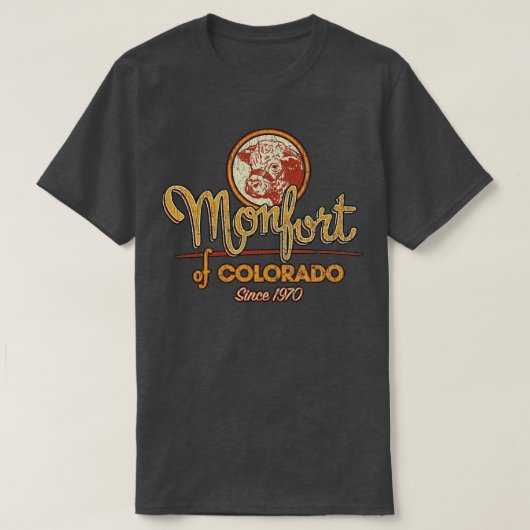 コロラド州トラック運転手モンフォート1970 Tシャツ (デザイン正面)