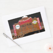 コロラド州パイクズピークサミット 長方形シール (封筒)