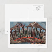 コロラド州パイクナットフォレストラージレターシーン ポストカード (正面/裏面)