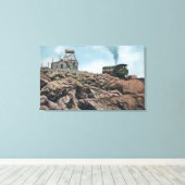 コロラド州パイクピーク – 山頂 キャンバスプリント (インサイチュ (ウッドフロア))