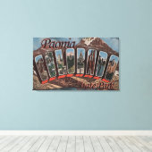 コロラド州パオニア州パーク – Large Letter Scene キャンバスプリント (インサイチュ (ウッドフロア))