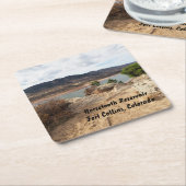 コロラド州フォートコリンズのHorstoth Reservoir スクエアペーパーコースター (アングル)