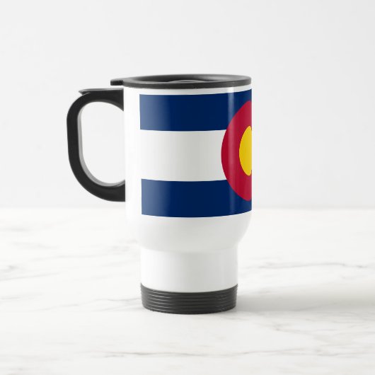 コロラド州フラグ トラベルマグ (左)