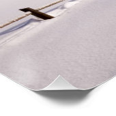 コロラド州フロストカバーの木とフェンス ポスター (コーナー)