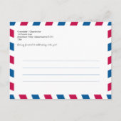 コロラド州フロリダロケーションエアメール日付を保存 案内ポストカード (裏面)