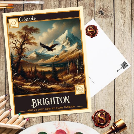 コロラド州ブライトン |ヴィンテージはがき ポストカード