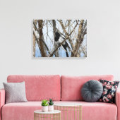 コロラド州ブラックバードマグピー キャンバスプリント (インサイチュ (リビング))