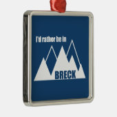 コロラド州ブリッケンリッジに行きたい メタルオーナメント (右)