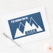 コロラド州ブリッケンリッジに行きたい 長方形シール (封筒)