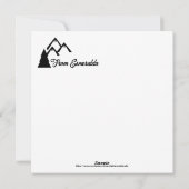 コロラド州ブリッケンリッジ – ウィメンスキーヤー,ブラック文字 シーズンカード (裏面)