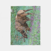 コロラド州ブルエルクス・ロッキーマウンテン国立公園 フリースブランケット (正面)