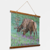 コロラド州ブルエルクス・ロッキーマウンテン国立公園 吊り下げ型タペストリー (傾斜あり)