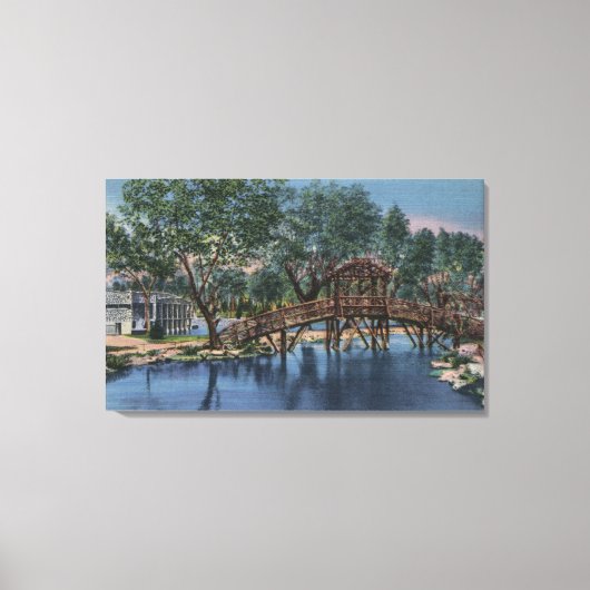 コロラド州プエブロ – ボートハウス&素朴ホテル キャンバスプリント (正面)