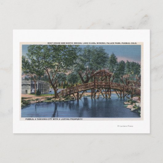 コロラド州プエブロ – ボートハウス&素朴ホテル ポストカード (正面)