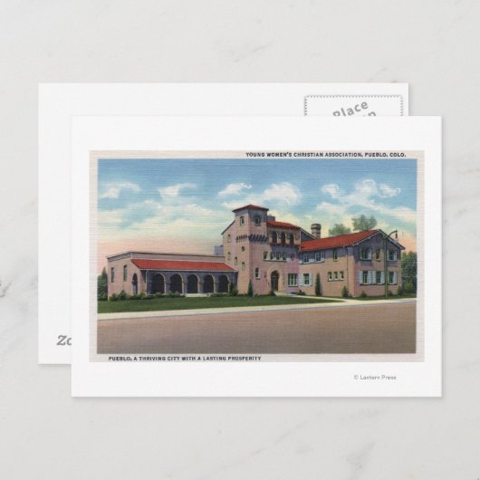 コロラド州プエブロ - ヤング・ウィメンズ・キリストチャン ポストカード (正面/裏面)