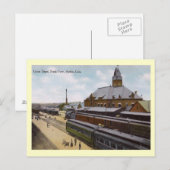 コロラド州プエブロ、ユニオントレインデポヴィンテージ ポストカード (正面/裏面)