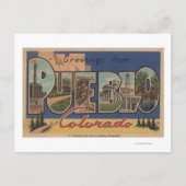 コロラド州プエブロ – ラージ・レター・シーン2 ポストカード (正面)