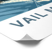 コロラド州ベイル山 トラベル プリント (角)