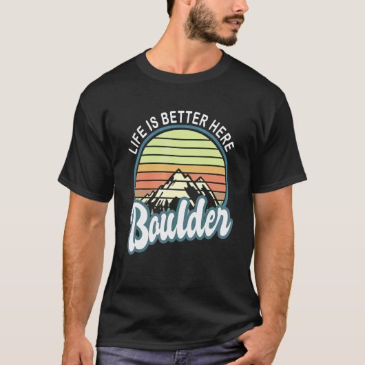コロラド州ボールダー Tシャツ (正面)