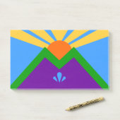 コロラド州マニトウ春州旗を持つメモ ポストイット (デスク)