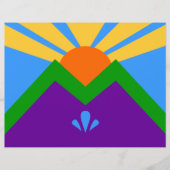 コロラド州マニトー州旗春付きレターヘッド レターヘッド (正面)