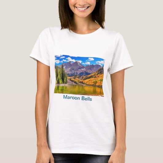 コロラド州マルーンベルズ《植物》アスペン Tシャツ (正面)