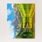 コロラド州マルーンベル《植物》アスペンサマーランドスケープ ジグソーパズル (縦)