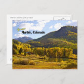 コロラド州マーブル – ヴィンテージスタイル ポストカード (正面/裏面)