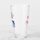 コロラド州ムース州旗とサンタハット タンブラーグラス (左)