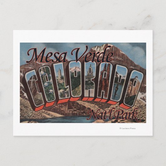 コロラド州メサヴェルデナットル公園 ポストカード (正面)