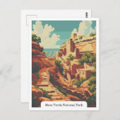 コロラド州メサ・ヴェルデ国立公園 ポストカード (正面/裏面)