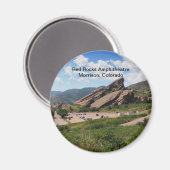 コロラド州モリソンにある赤い岩アンピシアター マグネット (正面/裏面)