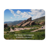 コロラド州モリソンにある赤い岩アンピシアター マグネット (横)