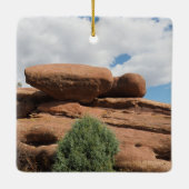 コロラド州モリソンの赤い岩 セラミックオーナメント (裏面)
