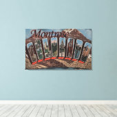 コロラド州モントローズ – ラージ・レター・シーン キャンバスプリント (インサイチュ (ウッドフロア))