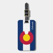 コロラド州ラゲッジタグ愛国的コロラド州旗 ラゲッジタグ (正面縦)