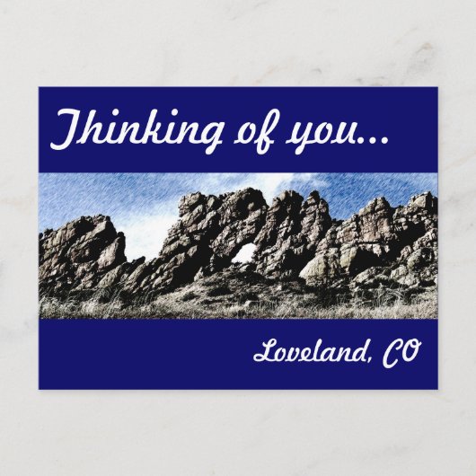 コロラド州ラブランドのデビルズバックボーン ポストカード (正面)