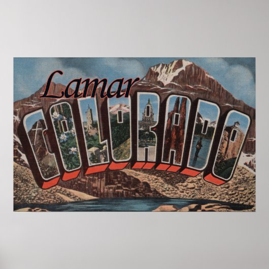 コロラド州ラマールLarge Letter ScenesLamar, CO ポスター (正面)
