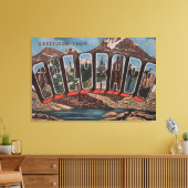 コロラド州ラージレターシーンコロラド キャンバスプリント (インサイチュ (リビング))