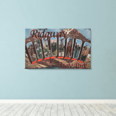 コロラド州リッジウェイ州パーク キャンバスプリント (インサイチュ (ウッドフロア))