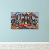 コロラド州リービル – ラージレターのシーン キャンバスプリント (インサイチュ (ウッドフロア))