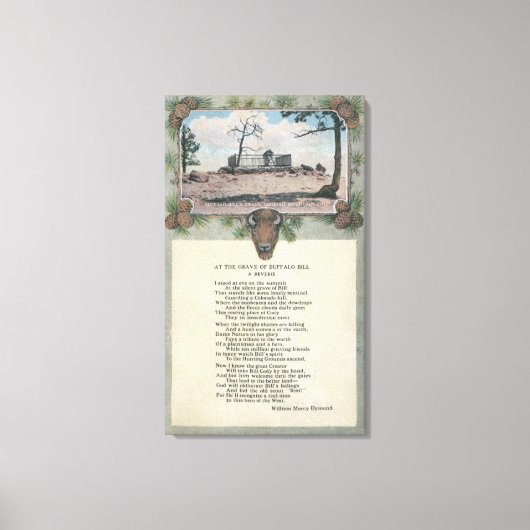 コロラド州ルックアウトマウンテン キャンバスプリント (正面)