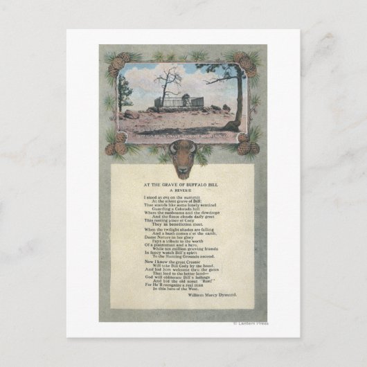 コロラド州ルックアウトマウンテン ポストカード (正面)