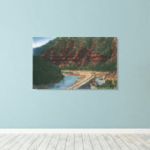 コロラド州レッドキャニオン キャンバスプリント (インサイチュ (ウッドフロア))