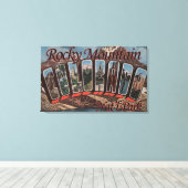 コロラド州ロッキーマウンテンナトルパーク キャンバスプリント (インサイチュ (ウッドフロア))