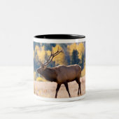 コロラド州ロッキーマウンテン国立公園のエルク ツートーンマグカップ (中央)