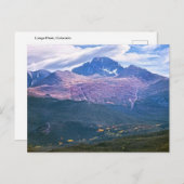 コロラド州ロッキーマウンテン国立公園ロングピーク ポストカード (正面/裏面)