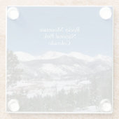 コロラド州ロッキーマウンテン国立公園 ガラスコースター (裏面)